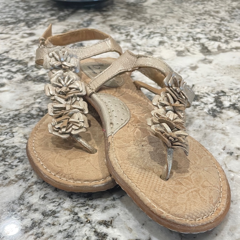 Born Metallic Floral Sandals